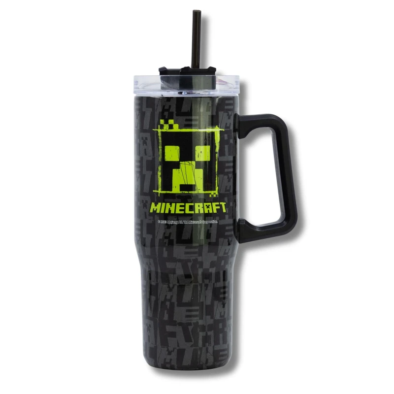 Image of Minecraft Insulated Stainless Steel Rambler Mug 940 ML Black
