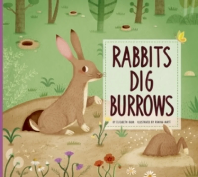Image of Elizabeth Raum Rabbits Dig Burrows Book Multi unisex