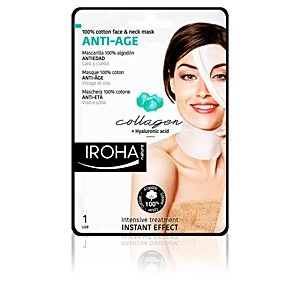 Image of 100% COTTON FACE & NECK MASK collagen-antiage 1 use