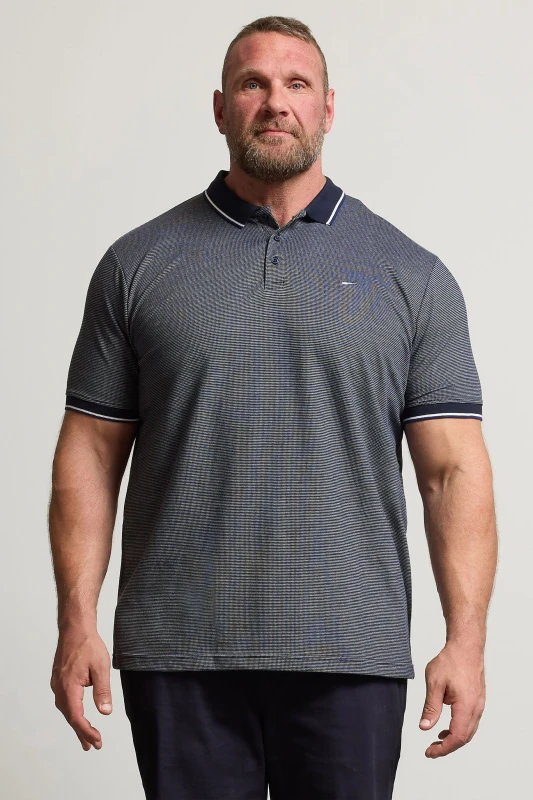 Image of BadRhino BadRhino Men Polo Shirt in Dark Navy Size: 5-6X-Large Dark Navy 5-6XL Male 5063111843473