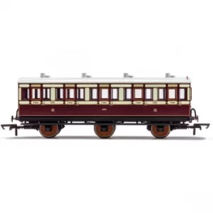 Image of Hornby LNWR 6 Wheel Coach 3rd Class 1523 Red Model