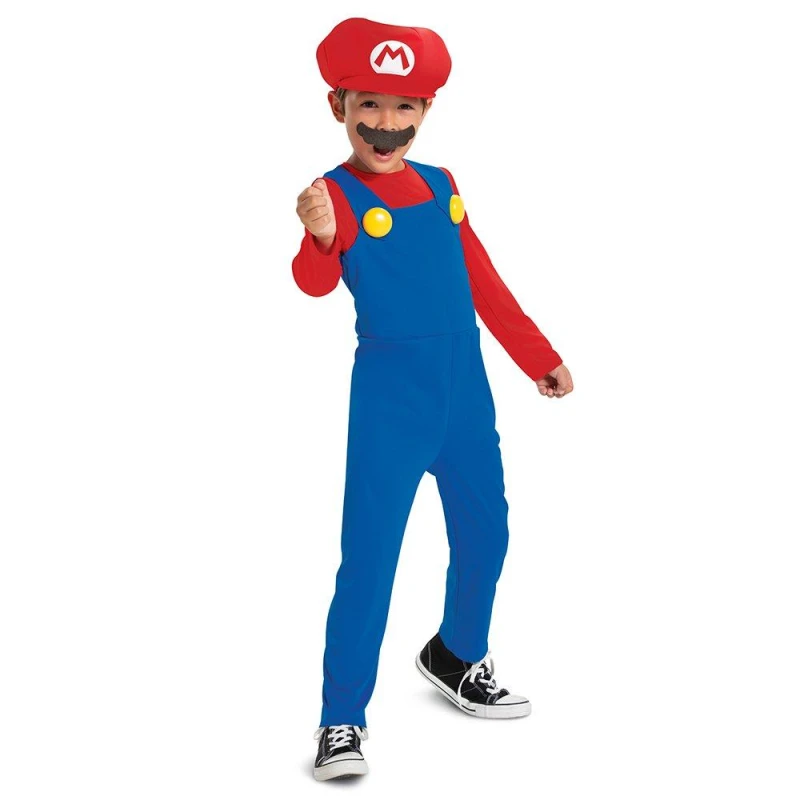 Image of Super Mario Mario Fancy Dress Costume (7-8Y) Jakks unisex One Size