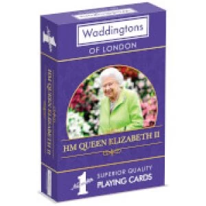 Image of Waddingtons Number 1 Playing Cards - HM Queen Elizabeth II Edition
