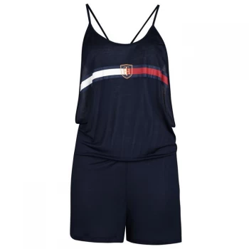 Image of Tommy Bodywear Logo Cover Up - 416 NAVY BLAZER