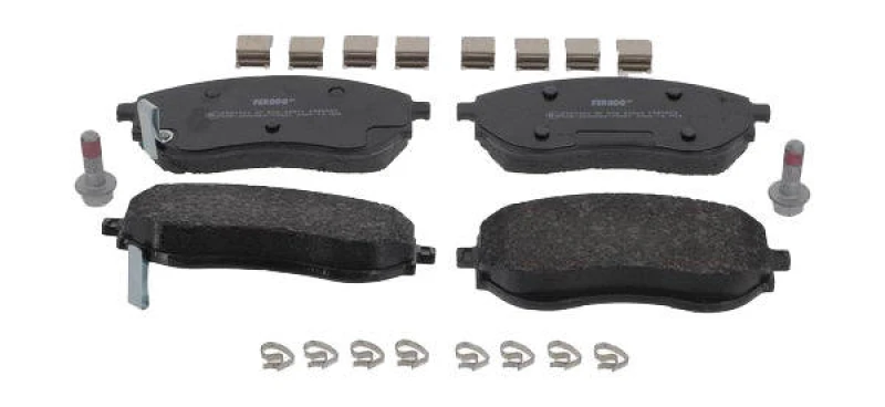 Image of FERODO FDB5523 Brake pad set PREMIER ECO FRICTION with acoustic wear warning, with accessories, with brake caliper screws Brake Pad Set,disc brake (4