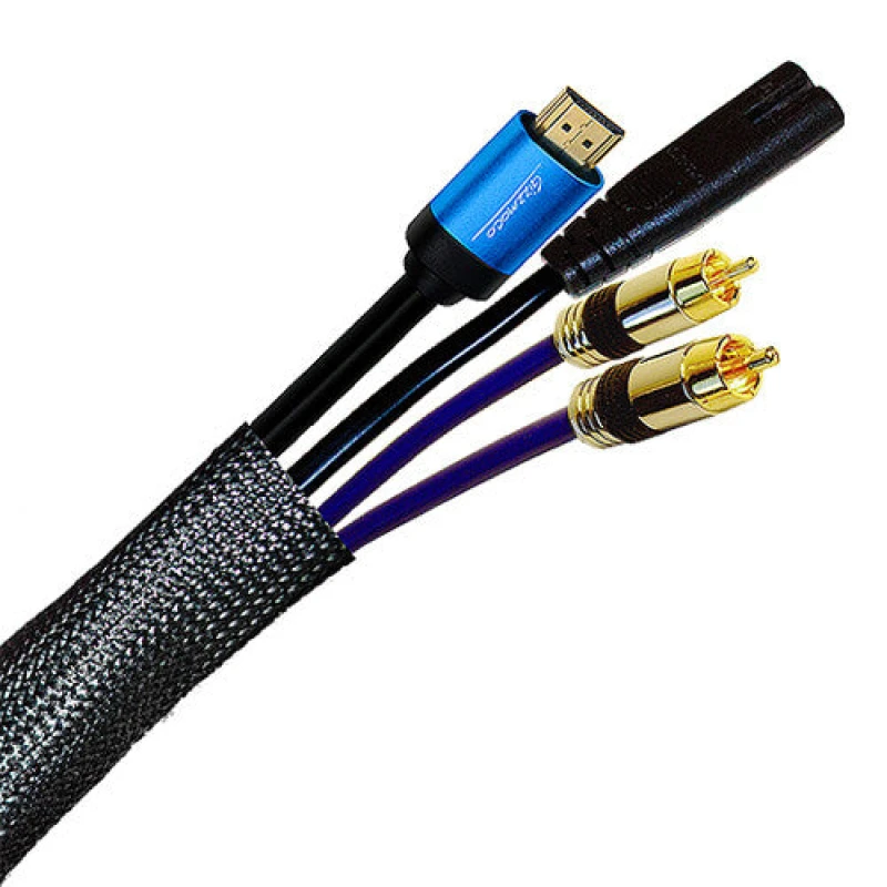 Image of Cablenet 25m Braided Sleeving 14mm-25mm (36mm max) LSOH Black