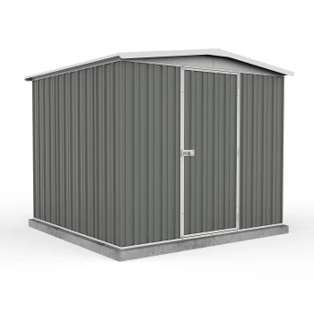 Image of Absco 7.5x7ft Regent Metal Apex Shed - Grey