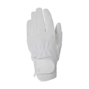 image of Hy5 Every Day Leather Riding Gloves (M) (White)