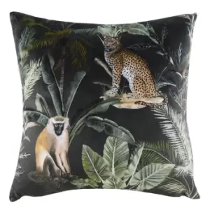 image of Kibale Animals Cushion MultiColoured