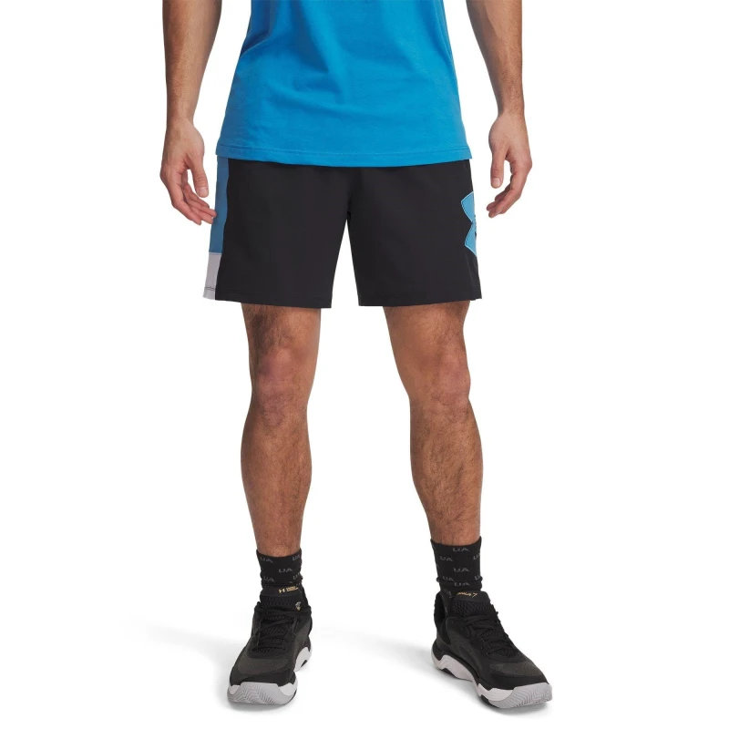 Image of Under Armour Mens Woven Basketball Shorts Black male M