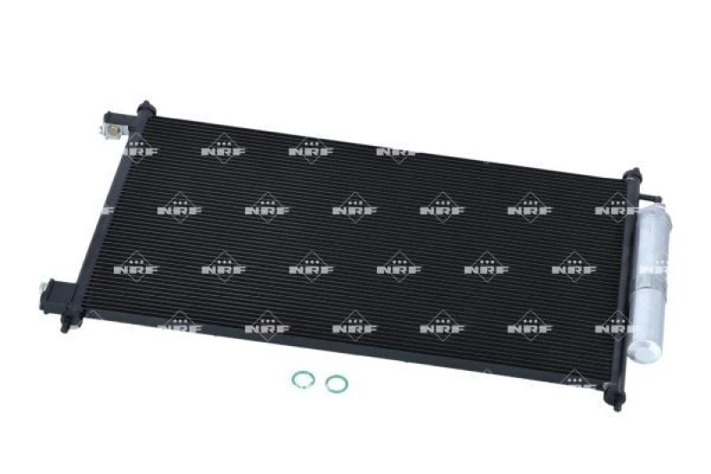 Image of NRF 350577 Condenser EASY FIT with seal ring, with nitrogen filling Aluminium Condenser,air conditioning (448)