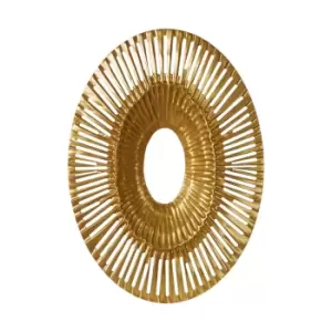 Image of Karla Oval Wall Sculpture Silver