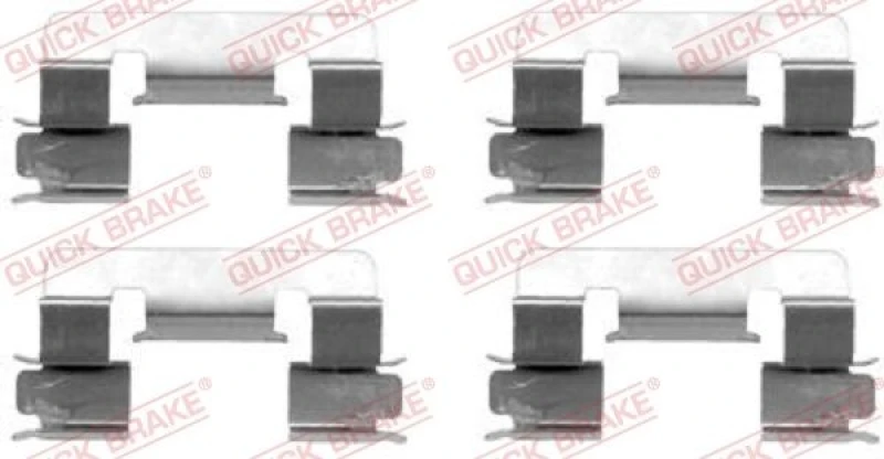 Image of QUICK BRAKE Brake pad fitting kit QUICK BRAKE 109-1293