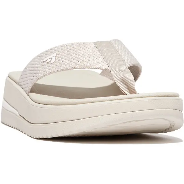 Image of Fitflop Womens Surff Two-tone Toe Post Sandals UK Size 5 (EU 38) Paris Beige FIT091-PBEIGE-5