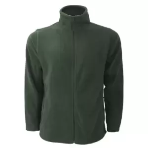 image of Russell Mens Full Zip Outdoor Fleece Jacket (3XL) (Bottle Green)