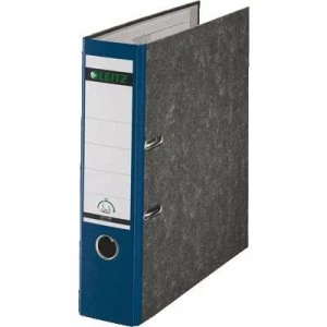 Image of Leitz Folder 1080 A4 Spine width: 80 mm Blue Paste paper 2 brackets 10805035