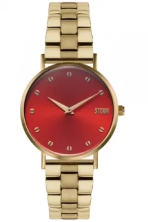 Image of Storm Neoxa Metal Gold Red Watch 47493/GD