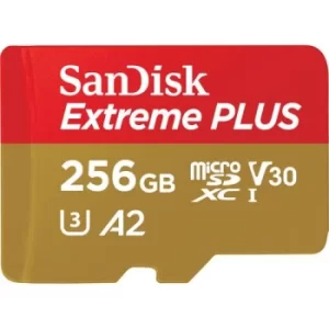 image of 256GB Extreme Plus MicroSDXC CL10 UHSI