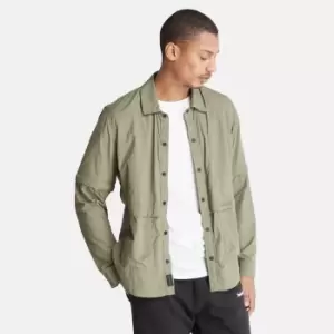 Image of Timberland Durable Water Repellent 2-in-1 Overshirt For Men In Green Green, Size M