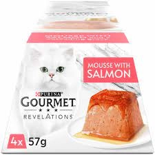 Gourmet Revelations Mousse Salmon Cat Food 4 x 57g