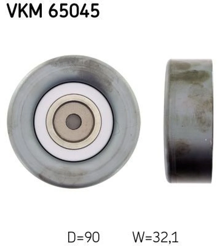 Image of SKF Deflection / guide pulley, V-ribbed belt SKF VKM 65045