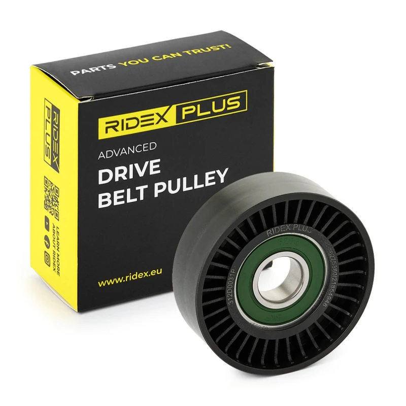 Image of RIDEX PLUS Deflection / guide pulley, V-ribbed belt RIDEX PLUS 312D0031P