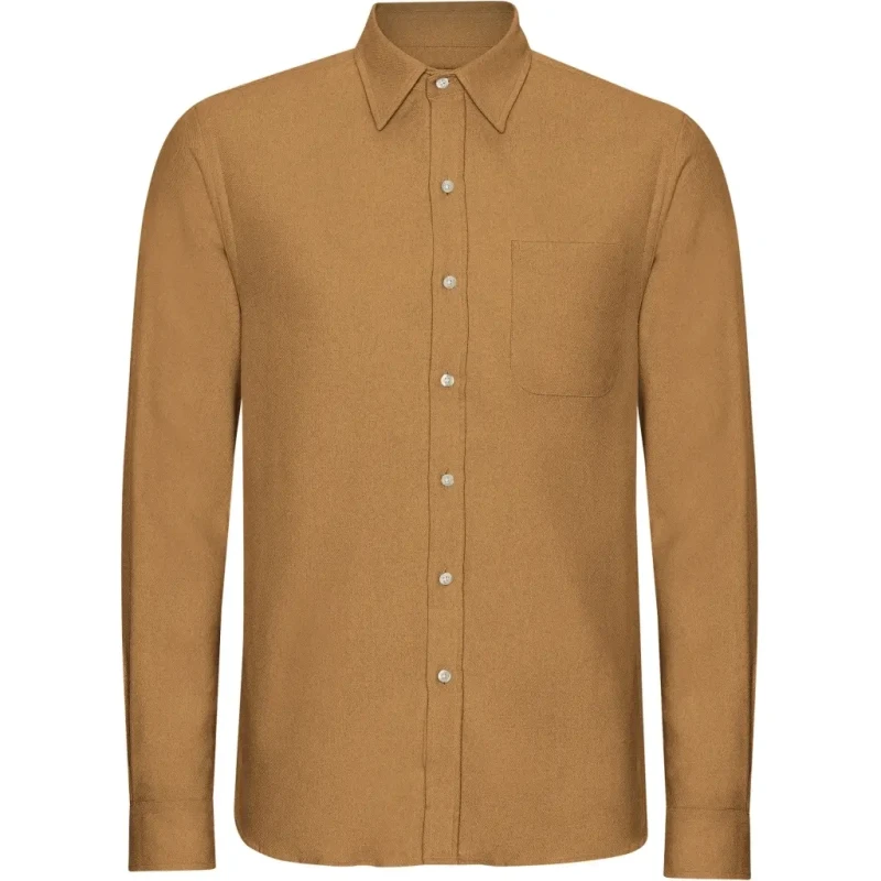 Image of Colorful Standard Shirt Colorful Standard Organic Sahara Camel Marron Male S