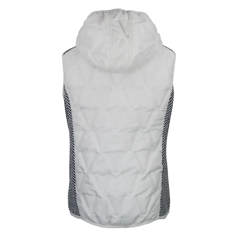 Image of Womens hooded sleeveless jacket Peak Mountain Antilope Blanc Female XL