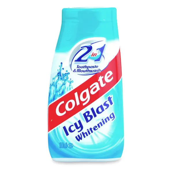 image of Colgate Icy Blast Whitening 2 In1 Toothpaste & Mouthwash 100ml