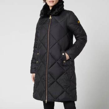 Image of Barbour International Womens Assen Quilted Jacket - Black - UK 10