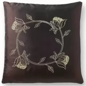 Image of Tahiti 18 Chocolate Brown Cushion Cover Bed Sofa Accessory Unfilled - Multicoloured