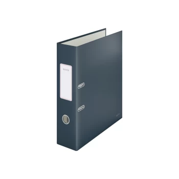 image of 180 Cosy Lever Arch File Soft Touch A4, 80MM Width, Velvet Grey - Outer Carton of 6