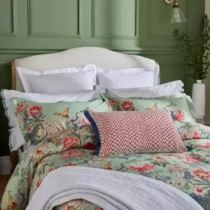 Image of Sanderson Emperor Peony Kingsize Duvet Cover, Jade & Apricot