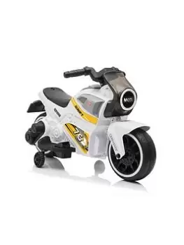 Electric Ride On Motorbike - White