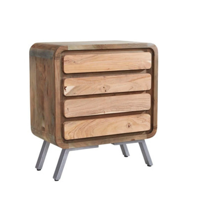Image of Indian Hub Aspen 4 Drawer Wide Chest