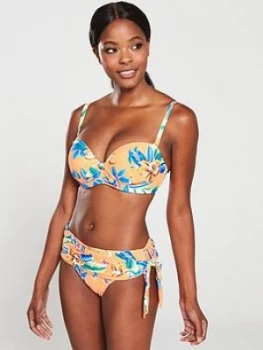 Image of Pour Moi Heatwave Fold Over Bikini Brief - Zest, Zest, Size 10, Women