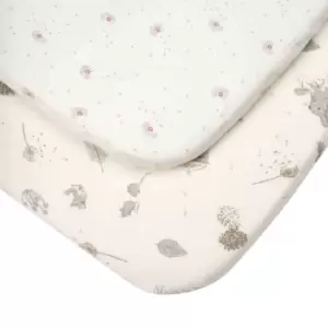 image of Tutti Bambini Bedside Crib Fitted Sheets 2 Pack - Cocoon