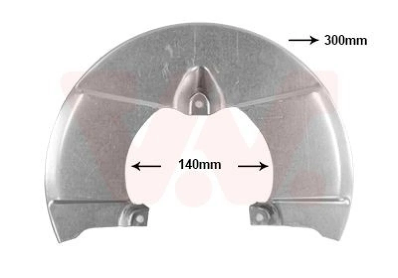Image of VAN WEZEL Brake disc backing plate VAN WEZEL 2815371