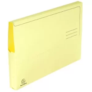 Image of Exacompta Document Wallet A4 210gsm Yellow Pack of 180