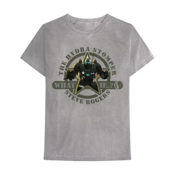 Image of Marvel Comics - What If Hydra Stomper Unisex Large T-Shirt - Grey