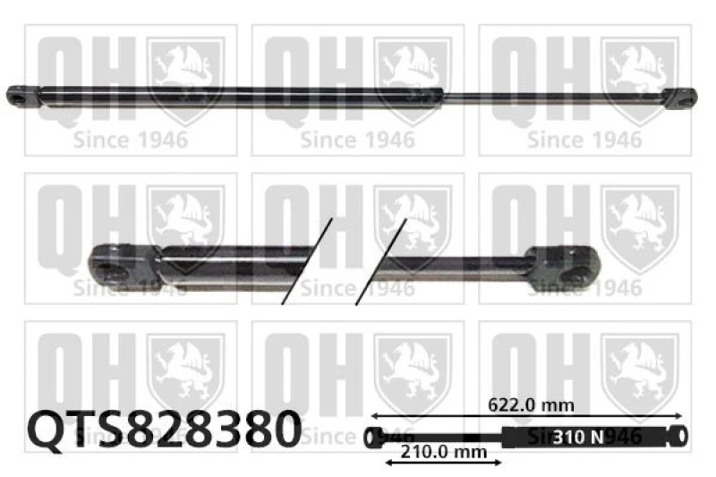 Image of QUINTON HAZELL Bonnet strut QUINTON HAZELL QTS828380