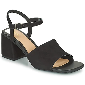 image of Clarks SHEER65 BLOCK womens Sandals in Black,4,5,5.5,7,4.5