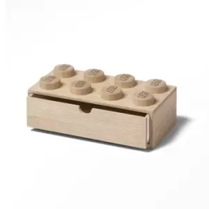 image of LEGO 2 x 4 Wooden Desk Drawer Soap Treated