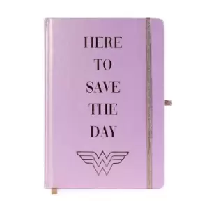 Image of Wonder Woman Premium Notebook A5 Here to Save the Day