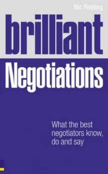 Image of Brilliant Negotiations by Dr Nic Peeling Book