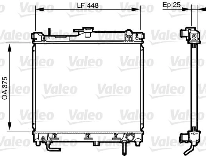 Image of Engine radiator VALEO 735578
