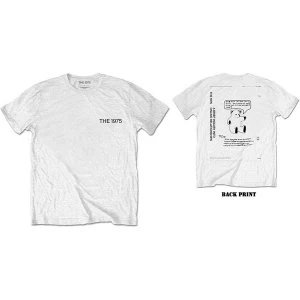 image of The 1975 - ABIIOR Teddy Mens Small T-Shirt - White