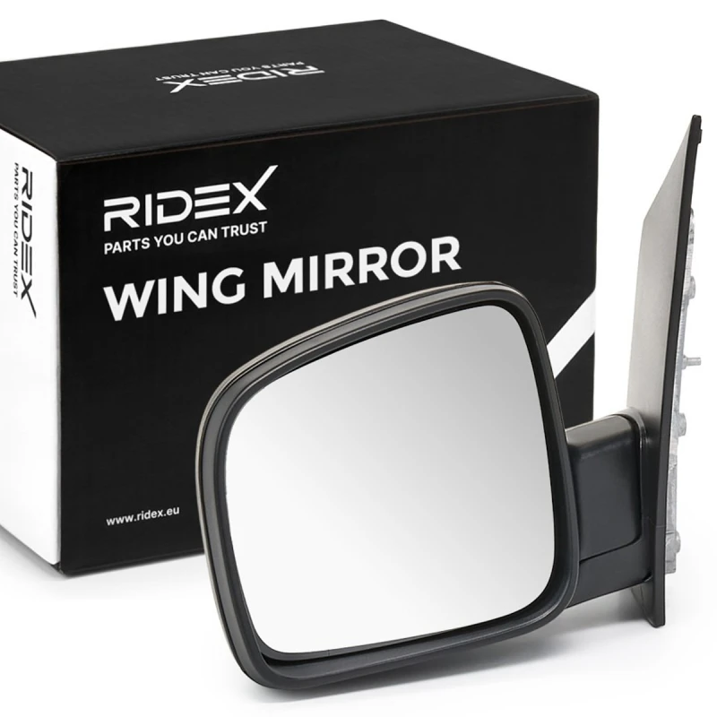 Image of RIDEX 50O0136 Wing mirror Left, black, Manual, Complete Mirror Outside Mirror (50)