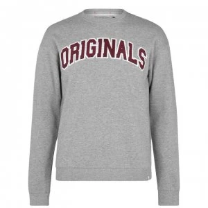 Image of Jack and Jones Original Jorurbia Sweatshirt - Lt Grey Mel