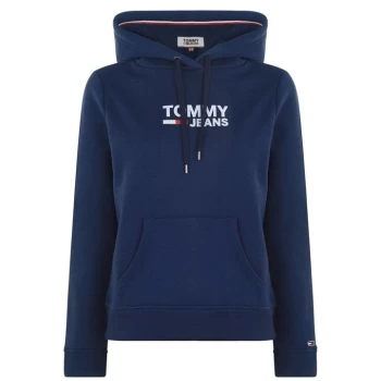 image of Tommy Jeans Logo Hoodie - Black Iris